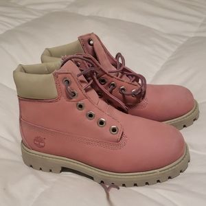 Girls sz 12 Timberland pink boots